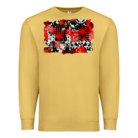 Antique Gold western red cowhide winter background Premium Sweatshirt - AdoDesignShop