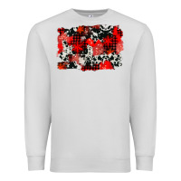 Dove Grey western red cowhide winter background Premium Sweatshirt - AdoDesignShop