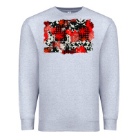 Heather Grey western red cowhide winter background Premium Sweatshirt - AdoDesignShop