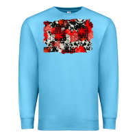 Ocean Blue western red cowhide winter background Premium Sweatshirt - AdoDesignShop