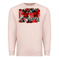 Pale Pink western red cowhide winter background Premium Sweatshirt - AdoDesignShop