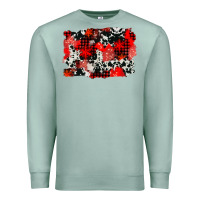 Seafoam western red cowhide winter background Premium Sweatshirt - AdoDesignShop