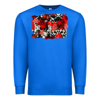 True Royal western red cowhide winter background Premium Sweatshirt - AdoDesignShop