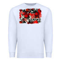 White western red cowhide winter background Premium Sweatshirt - AdoDesignShop