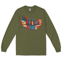 Army Green American junkie 4th of july Long Sleeve Tee - FaDigitalArtStudio