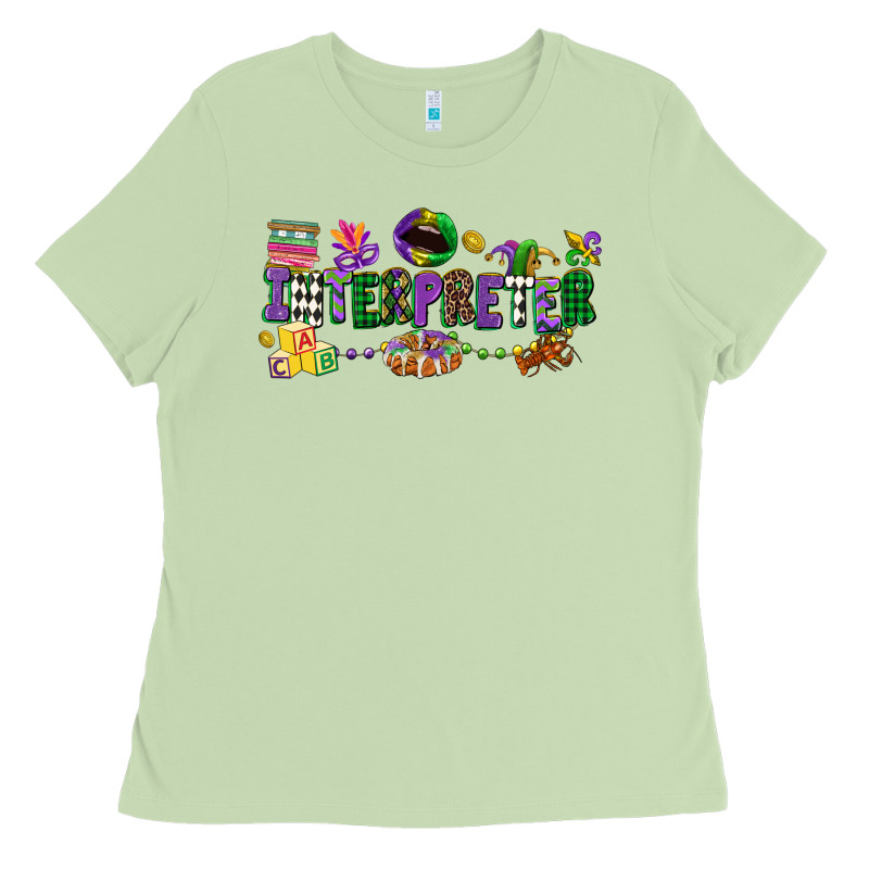 Interpreter Mardi Gras Ladies Tee by CowGirlArtShop | Teevron