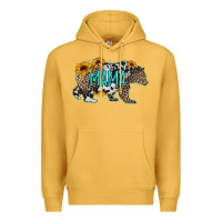 Mustard mama bear sunflowers leopard cowhide mother's day Premium Hoodie - Jasminsmagicworld