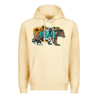 Pina Colada mama bear sunflowers leopard cowhide mother's day Premium Hoodie - Jasminsmagicworld