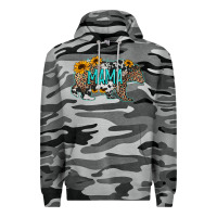 Slate Camo mama bear sunflowers leopard cowhide mother's day Premium Hoodie - Jasminsmagicworld