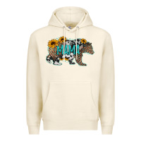 Tofu mama bear sunflowers leopard cowhide mother's day Premium Hoodie - Jasminsmagicworld