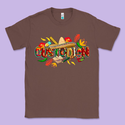 Cinco De Mayo Custodian Classic Tee Designed By Cowgirlartshop