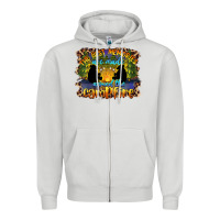 Dove Grey the best memories are made around the campfire camping Zipper Hoodie - BarkalooDesign