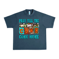 Midnight Navy pray till the cows come home olivia Urban Heavy Tee - OliviaCreatesArt