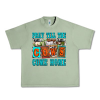 Oil Green pray till the cows come home olivia Urban Heavy Tee - OliviaCreatesArt