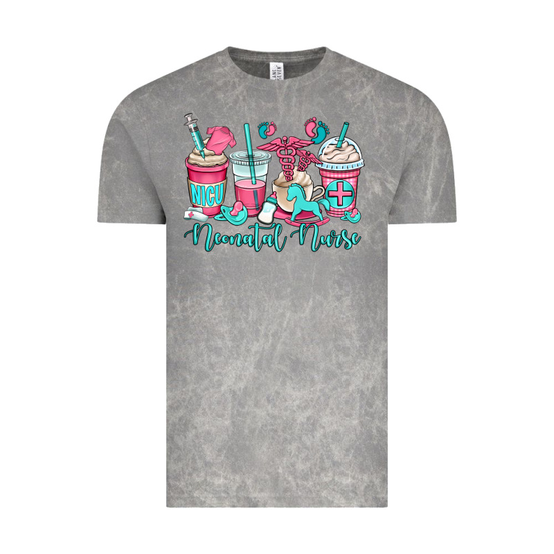 Nicu Neonatal Nurse Coffee Cups Vintage Tee by OliviaCreatesArt | Teevron
