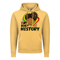 Vintage Mustard I am black history Vintage Hoodie - FaDigitalArtStudio