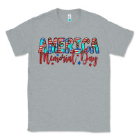 Heather Grey america memorial day Classic Tee - Artiststas