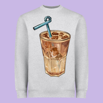 Iced Latte Heavyweight Sweatshirt Designed By Barkaloodesign