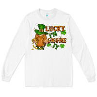 White lucky i'm gnome it St. Patricks Day Long Sleeve Tee - FaDigitalArtStudio