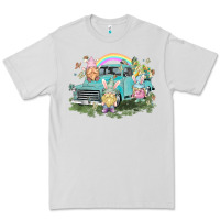 Dove Grey Easter gnomies with truck Easter Day Premium Tee - HowdyJamesFarm