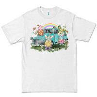 White Easter gnomies with truck Easter Day Premium Tee - HowdyJamesFarm