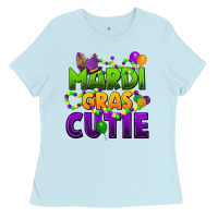 Baby Blue mardi gras cutie Ladies Tee - CowGirlArtShop