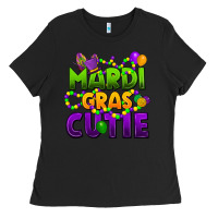 Black mardi gras cutie Ladies Tee - CowGirlArtShop