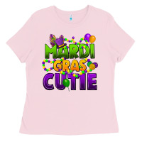 Bubblegum Pink mardi gras cutie Ladies Tee - CowGirlArtShop