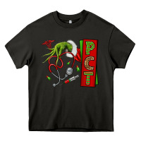 Asphalt Christmas Character Nurse Heavy Core Tee - NancyCooperArtShop