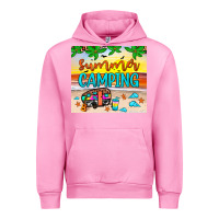 Fuchsia Pink summer camping Urban Hoodie - JahusDesignShop