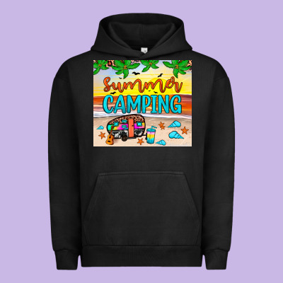 Summer Camping Urban Hoodie Designed By Jahusdesignshop