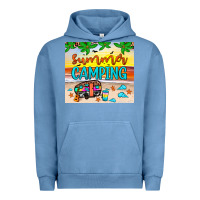 Pigment Pebble Blue summer camping Urban Hoodie - JahusDesignShop