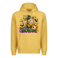 Antique Gold spooky horse Premium Hoodie - CowhideDigitalArt