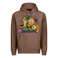 Chestnut spooky horse Premium Hoodie - CowhideDigitalArt