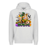 Dove Grey spooky horse Premium Hoodie - CowhideDigitalArt