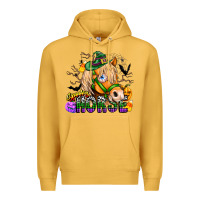 Mustard spooky horse Premium Hoodie - CowhideDigitalArt