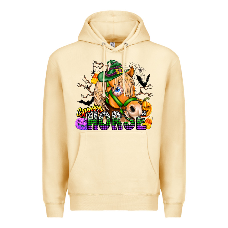Spooky Horse Premium Hoodie by CowhideDigitalArt | Teevron