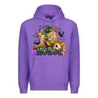 Purple spooky horse Premium Hoodie - CowhideDigitalArt