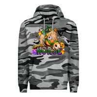 Slate Camo spooky horse Premium Hoodie - CowhideDigitalArt