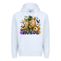White spooky horse Premium Hoodie - CowhideDigitalArt