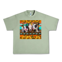 Oil Green heifers and sunflowers Urban Heavy Tee - Jasminsmagicworld
