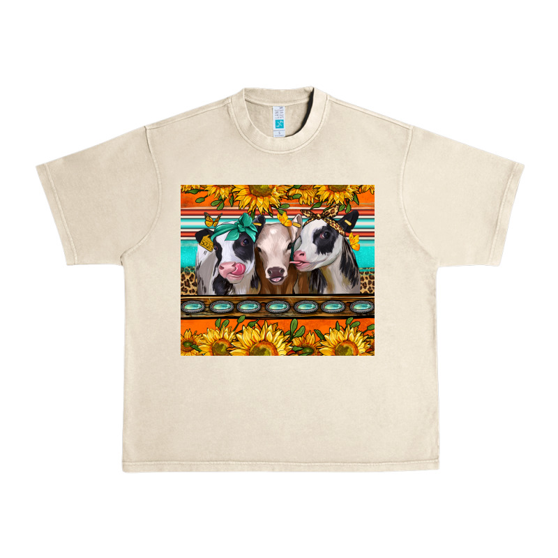Heifers And Sunflowers Urban Heavy Tee by Jasminsmagicworld | Teevron