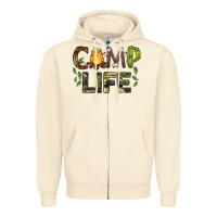 Sandshell camp life Zipper Hoodie - BarkalooDesign