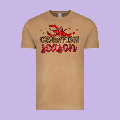 Crawfish Season Vintage Tee Designed By Oliviacreatesart