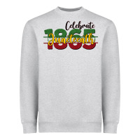 Heather Grey celebrate juneteenth1865 Heavyweight Sweatshirt - BarkalooDesign