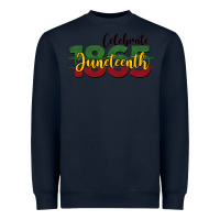 Navy celebrate juneteenth1865 Heavyweight Sweatshirt - BarkalooDesign