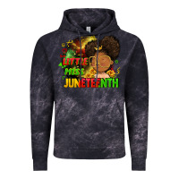 Cloud Black Little miss Juneteenth Vintage Hoodie - FaDigitalArtStudio