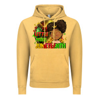 Vintage Mustard Little miss Juneteenth Vintage Hoodie - FaDigitalArtStudio