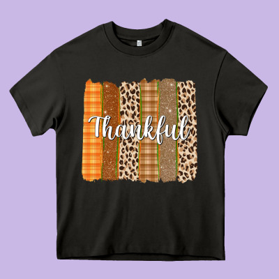 Thankful Brushstrokes Heavy Core Tee Designed By Texasbilliewilder