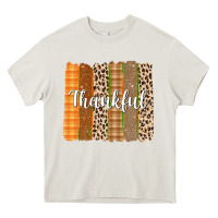Cream Thankful Brushstrokes Heavy Core Tee - texasbilliewilder